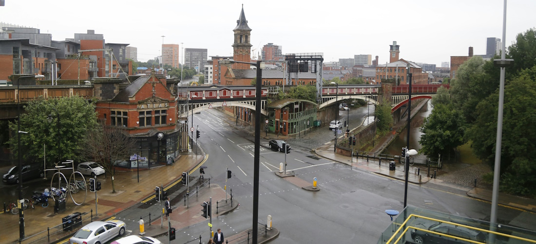 Deansgate Intersection in Manchester by Georg Eiermann